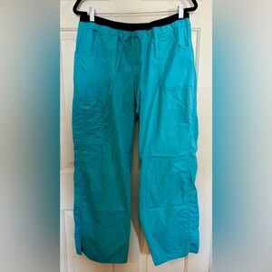 Women's Aqua Cargo Scrub Pants